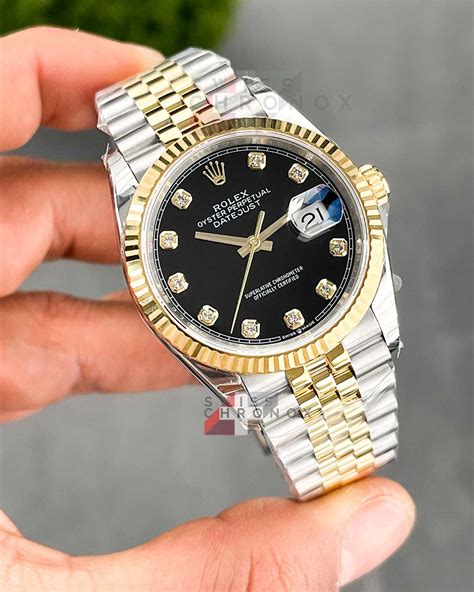 rolex datejust 36mm 2 ton|Rolex Datejust 36 with diamonds.